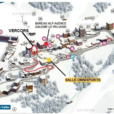 Le Vercors - 4 Pieces 8 Pers - Le Vercors - 103vr -plagne Centre Mae-9214